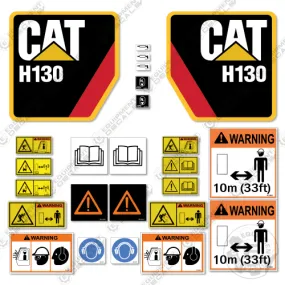 Fits Caterpillar H130 Decal Kit Hammer