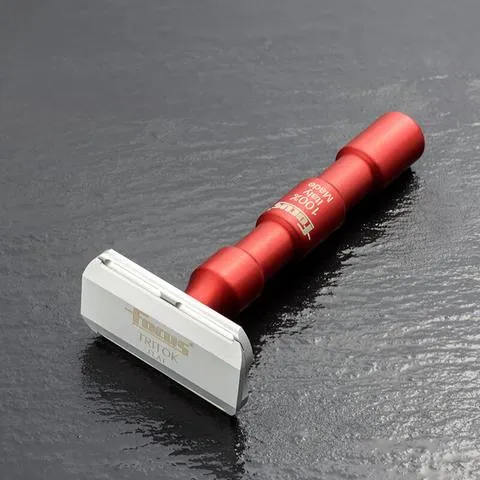 Focus - R51 Tritok Flat Double Edge Safety Razor - Red