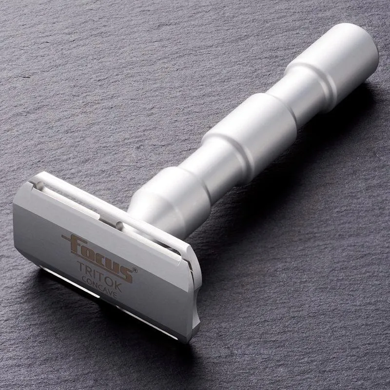 Focus - R52 Tritok Concave Double Edge Safety Razor - Silver