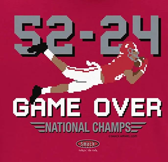 Game Over: National Champs Shirt | Alabama College Apparel | Shop Unlicensed Alabama Gear