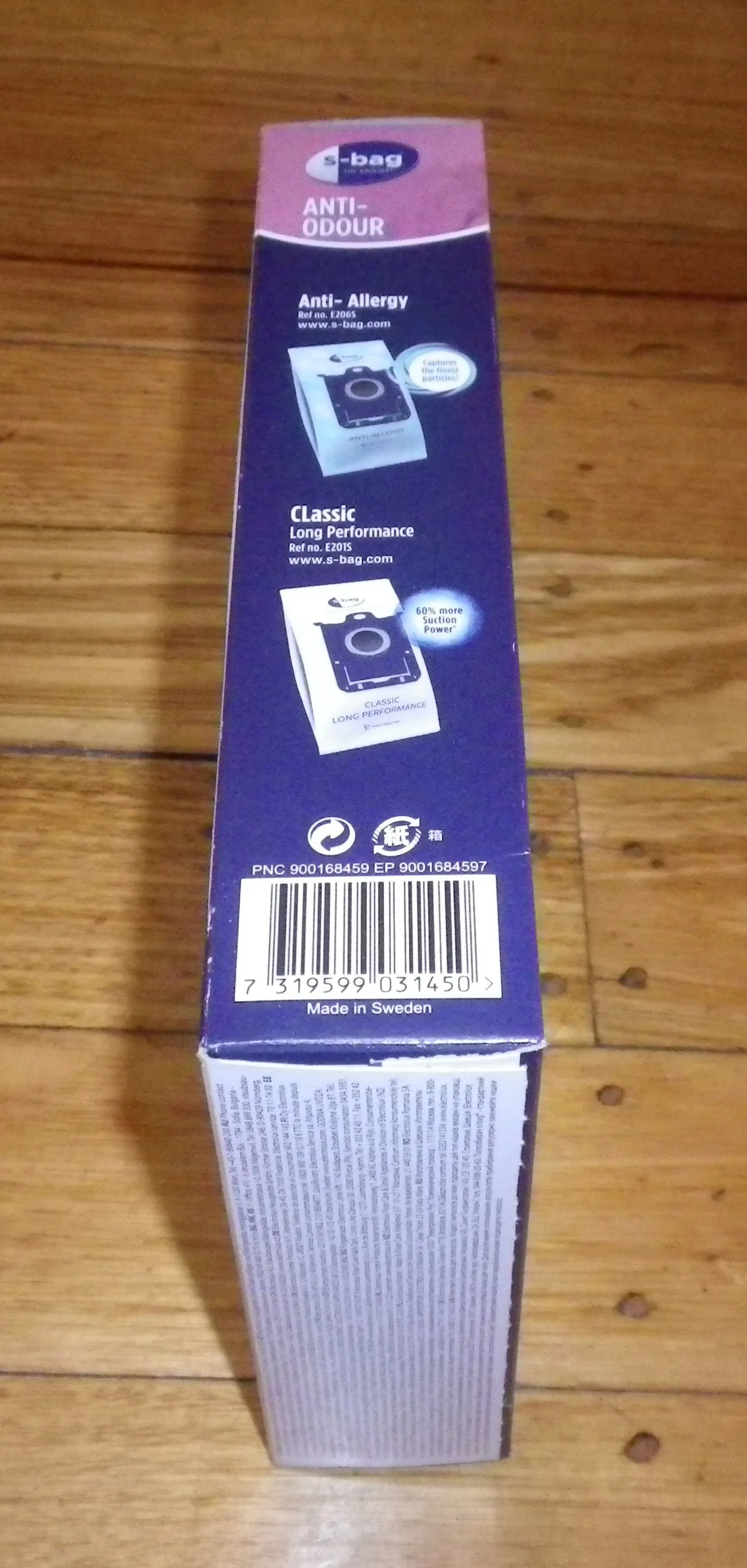 Genuine Electrolux Anti-Odour S-Bag Vacuum Bags for Pets - Part # E203S