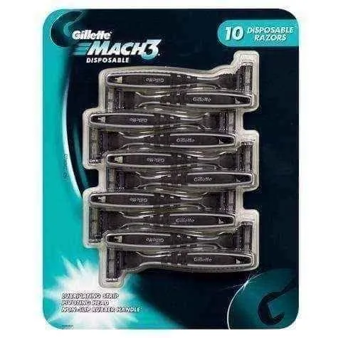 Gillette mach 3 | disposable razors | x10