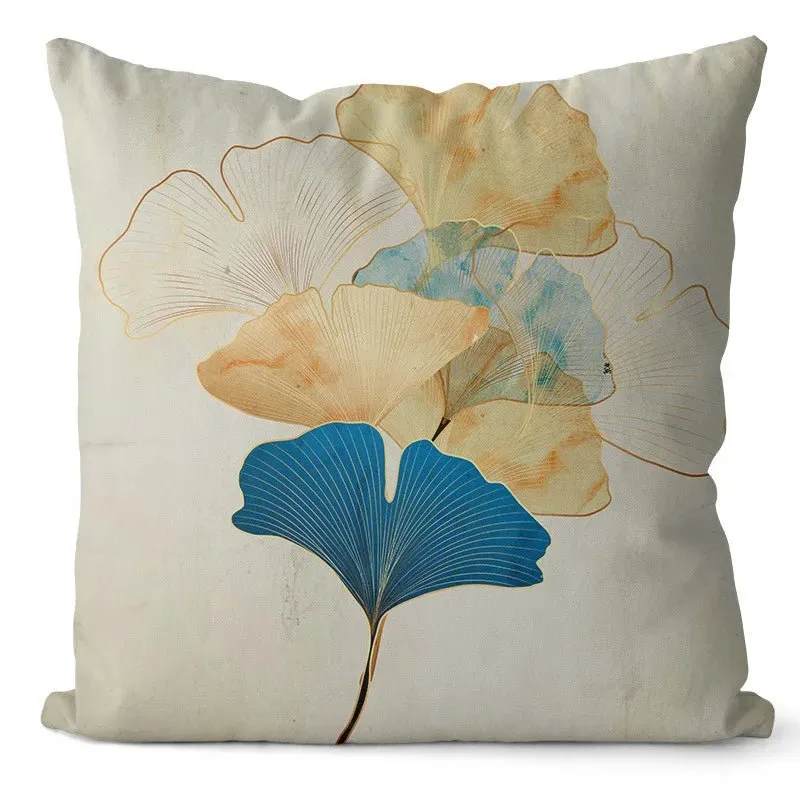 Ginkgo Print Cushion Cover for Sofa