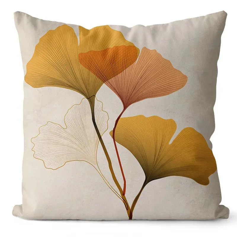 Ginkgo Print Cushion Cover for Sofa