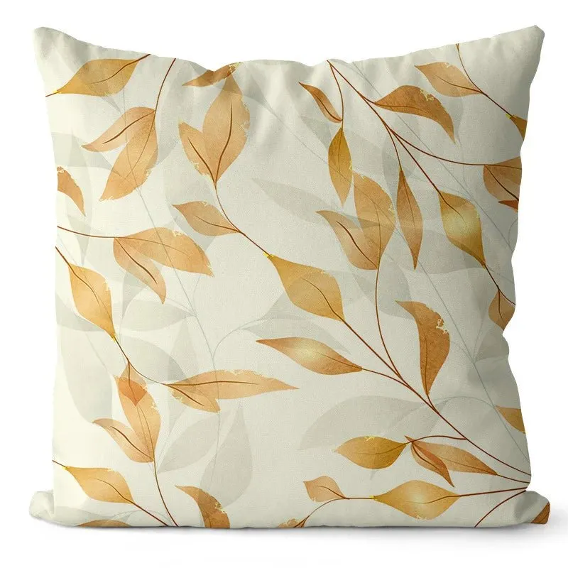 Ginkgo Print Cushion Cover for Sofa