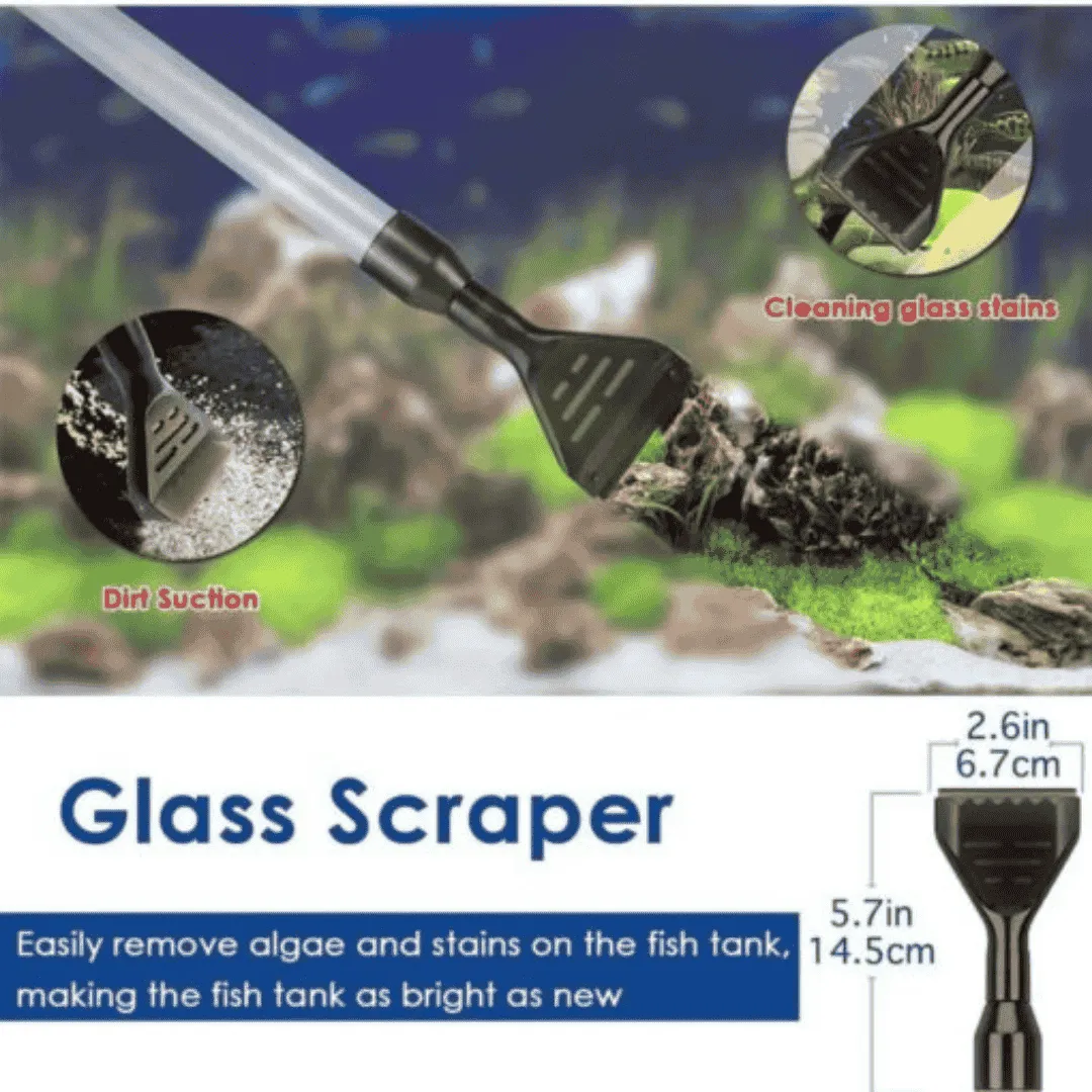 Gravel Cleaner with Glass Scraper