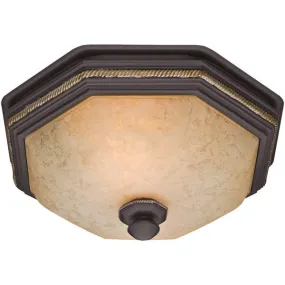 HUNTER 82023 Belle Meade 80cfm Ceiling-Exhaust Bath Fan with Snowflake Glass