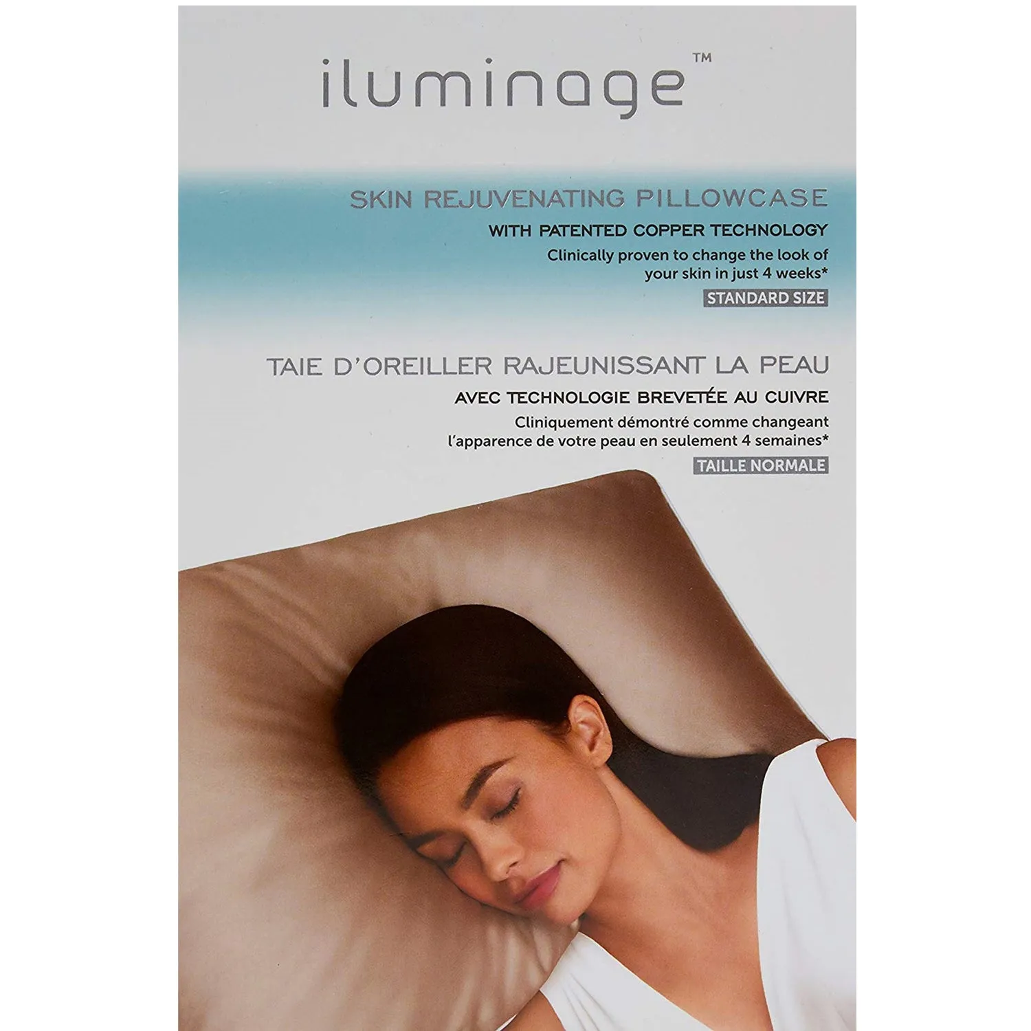 iluminage Skin Rejuvenating Pillowcase with Anti-Aging Copper Technology