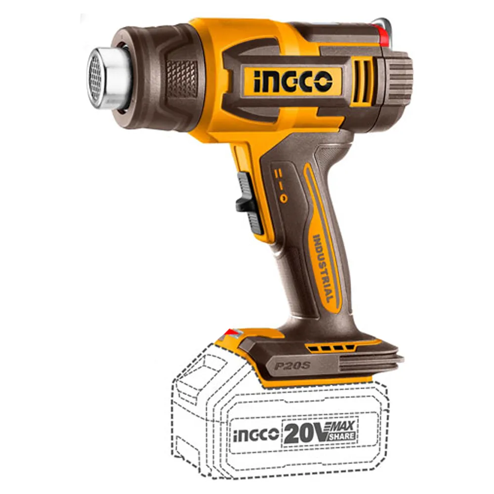 Ingco HGLI2003 Cordless Li-Ion Heat Gun 20V (Bare)