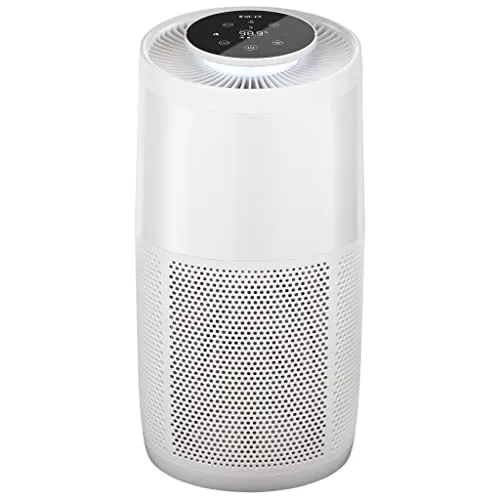 Instant HEPA Quiet Air Purifier, From the Makers of Instant Pot with Plasma Ion Technology for Rooms up to 1,940ft2, removes 99% of Dust, Smoke, Odors, Pollen & Pet Hair, for Bedrooms, Offices, Pearl