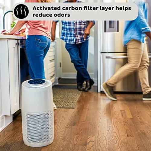 Instant HEPA Quiet Air Purifier, From the Makers of Instant Pot with Plasma Ion Technology for Rooms up to 1,940ft2, removes 99% of Dust, Smoke, Odors, Pollen & Pet Hair, for Bedrooms, Offices, Pearl