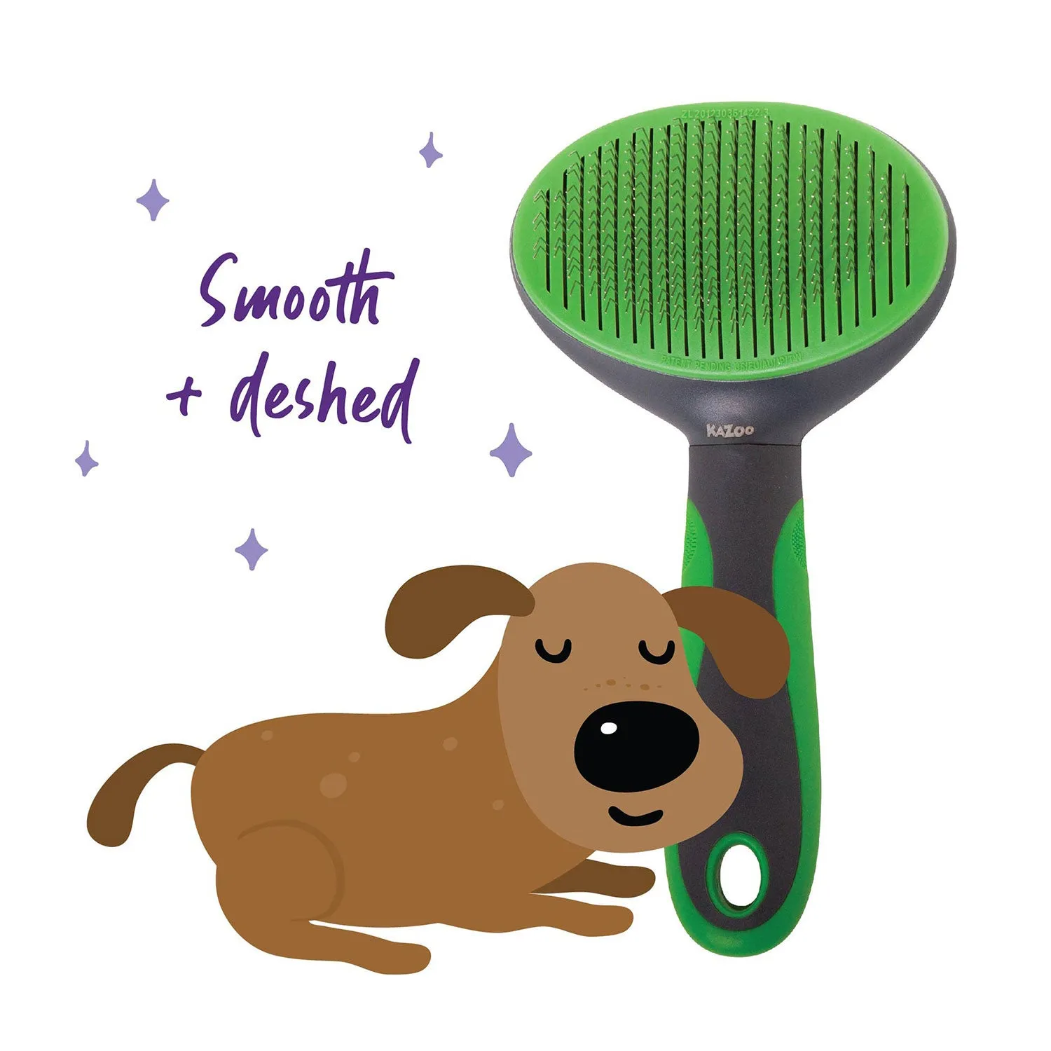 Kazoo Self Cleaning Slicker Brush for Dogs