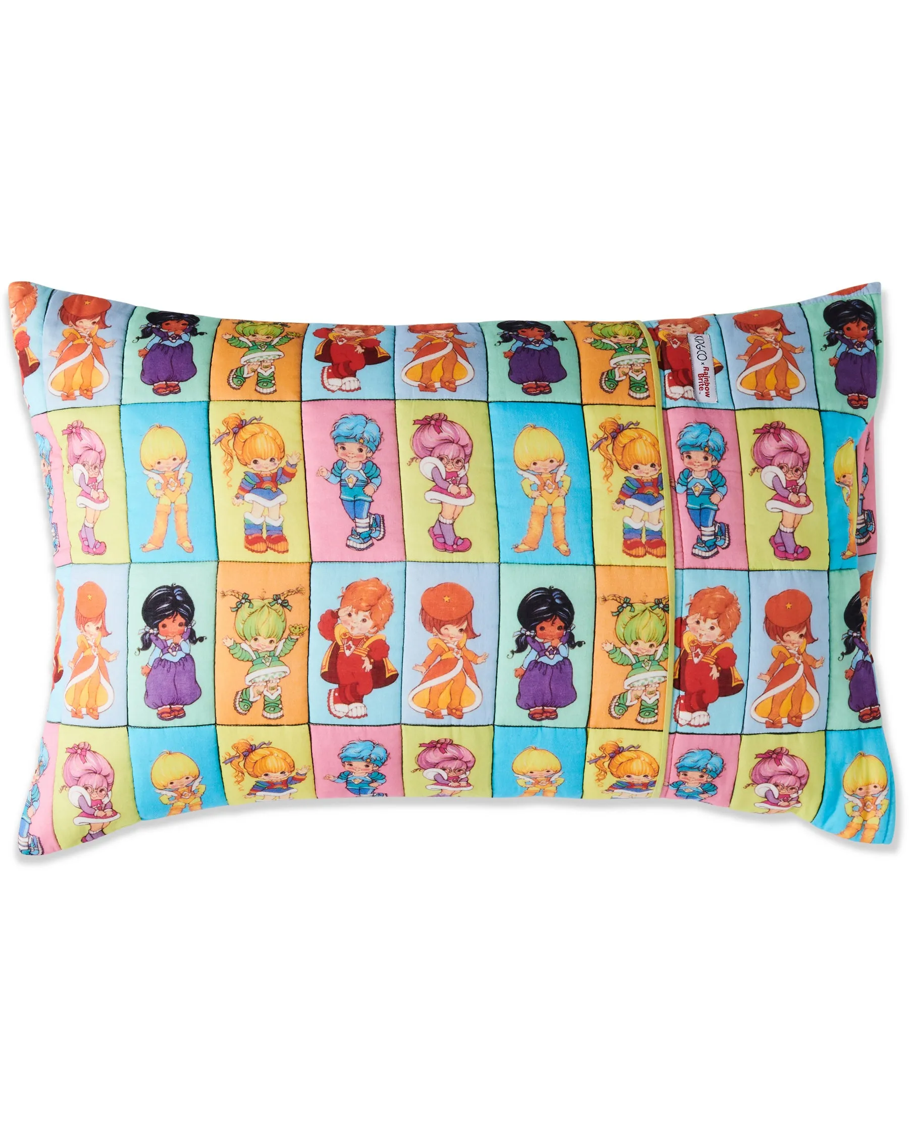 Kip&Co x Rainbow Brite The Gang Organic Cotton Quilted Pillowcase