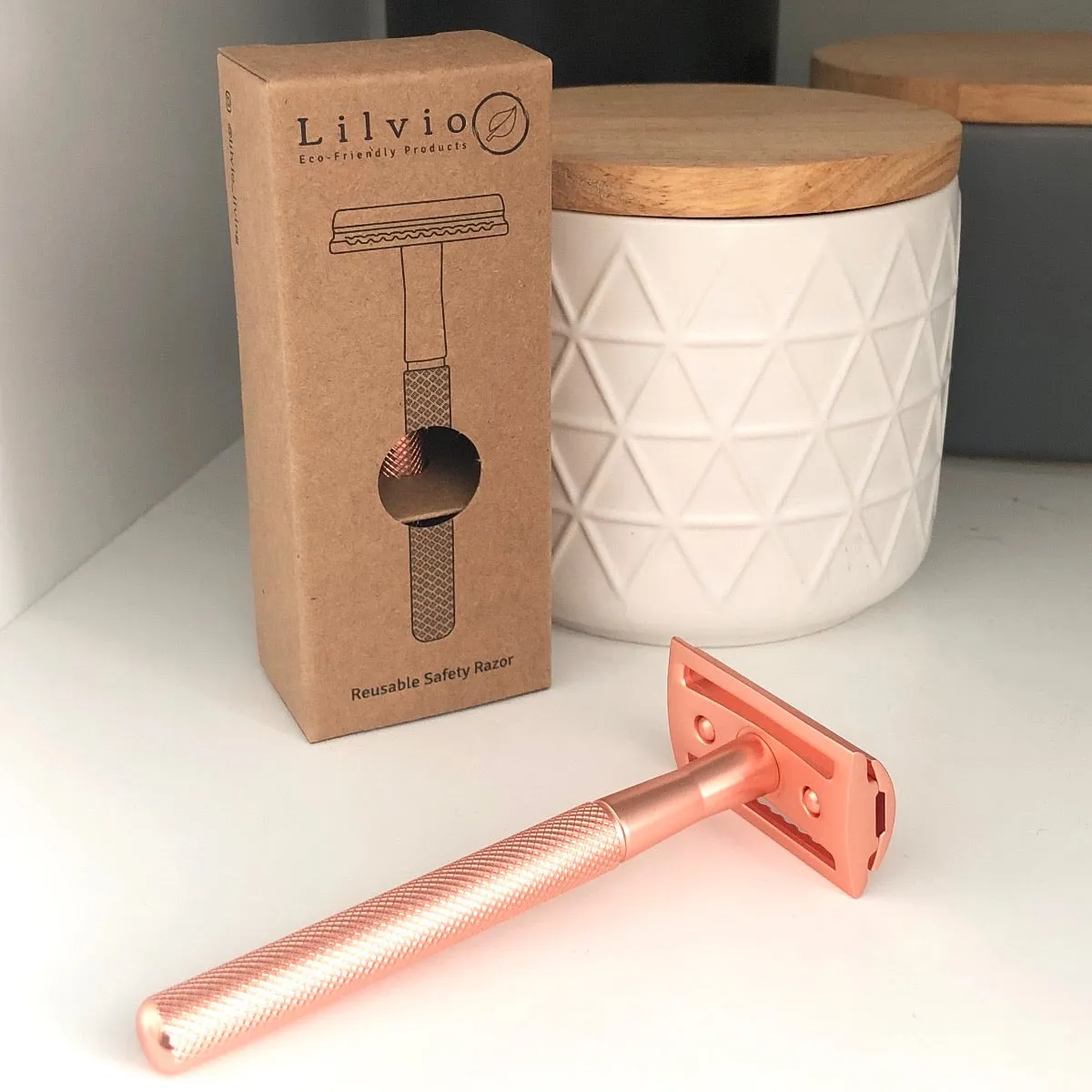 Lilvio Reusable Safety Razor, Choose From 10 Colours