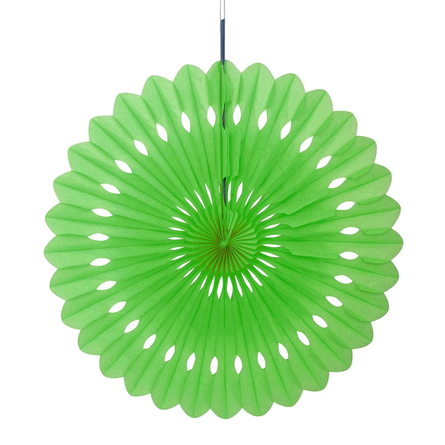 Lime Green Decorative Fan 40cm