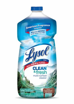 Lysol 1920078630 40 oz All-Purpose Cleaner Cool Adirondack Air Scent - Quantity of 9 Bottles