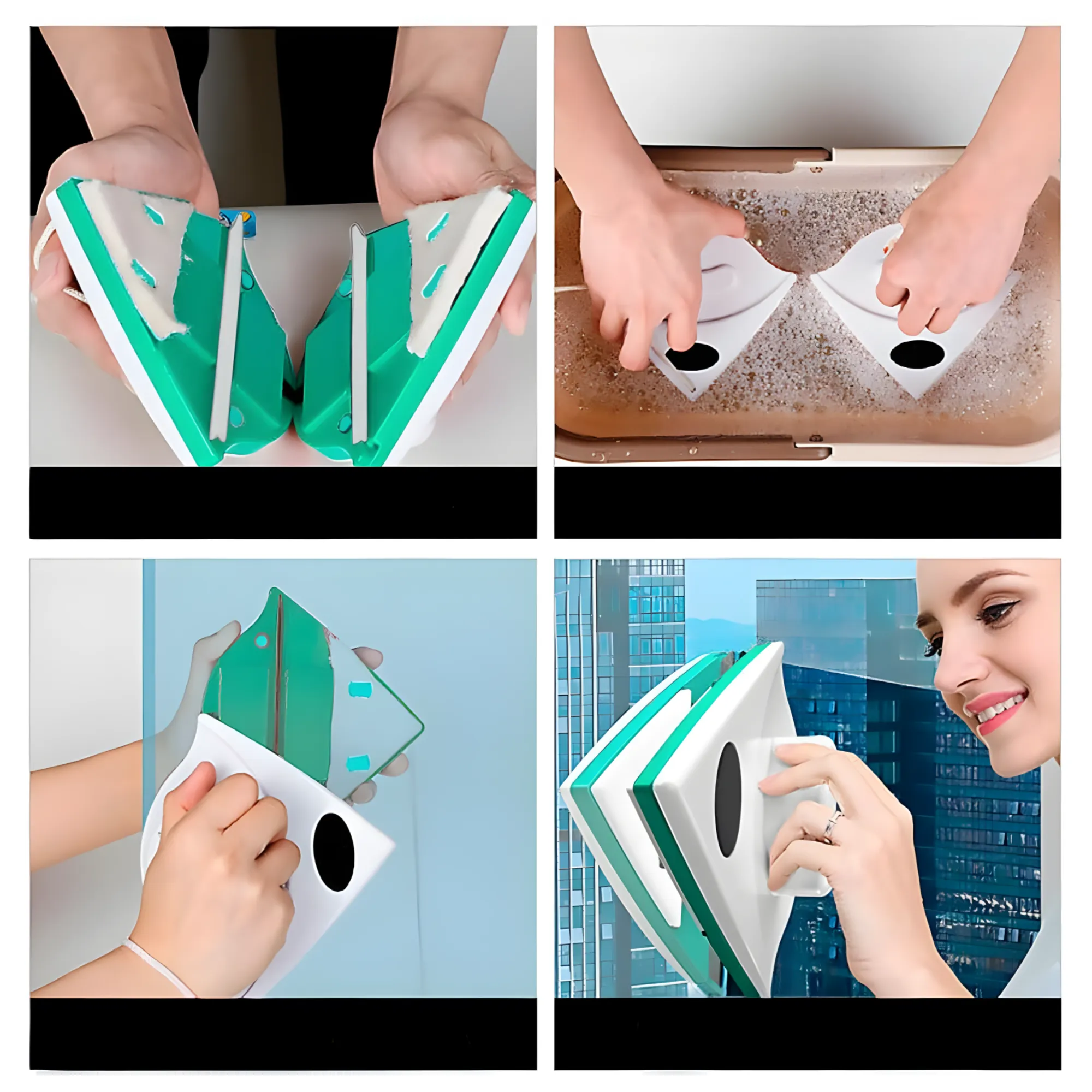 Magnetic Dual-Sided Glass Wiper – The Ultimate Window Cleaning Tool