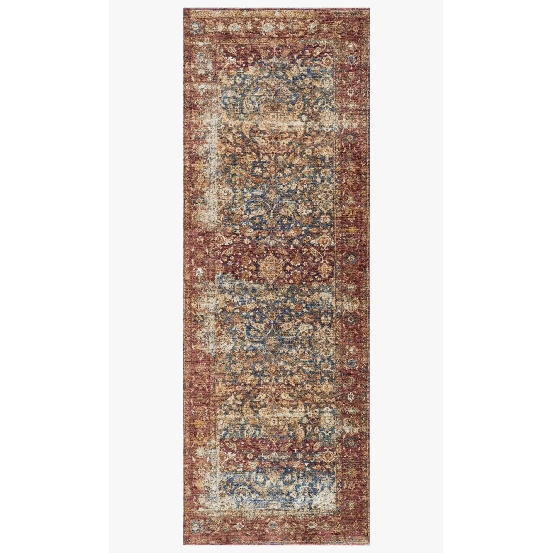 Magnolia Home Kennedy Denim/Brick Rug