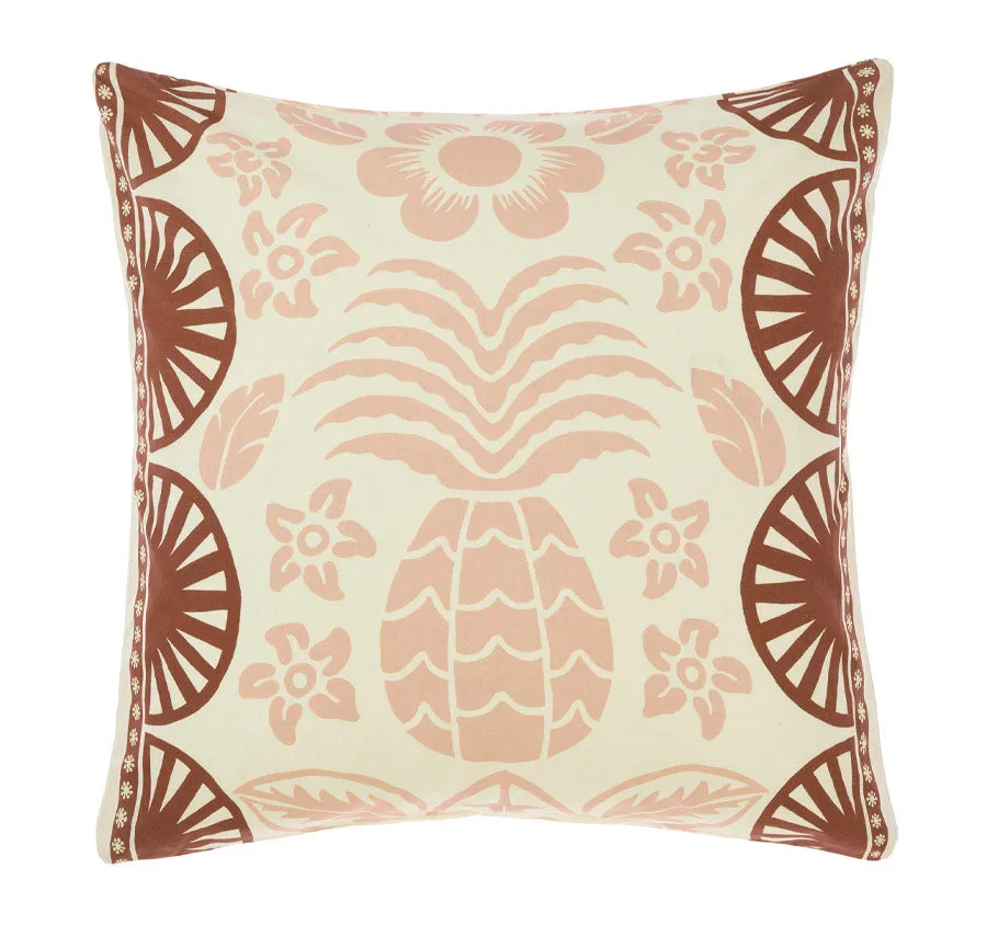 Messina European Pillowcase Pink Clay