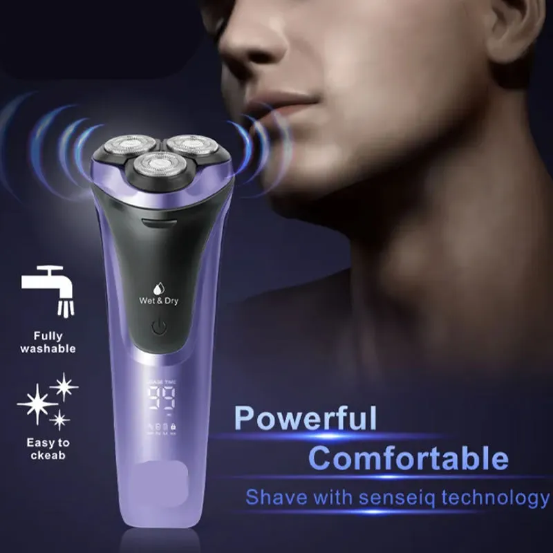 Mini Rechargeable Triple Blades Shaving Razor For Men En-9306