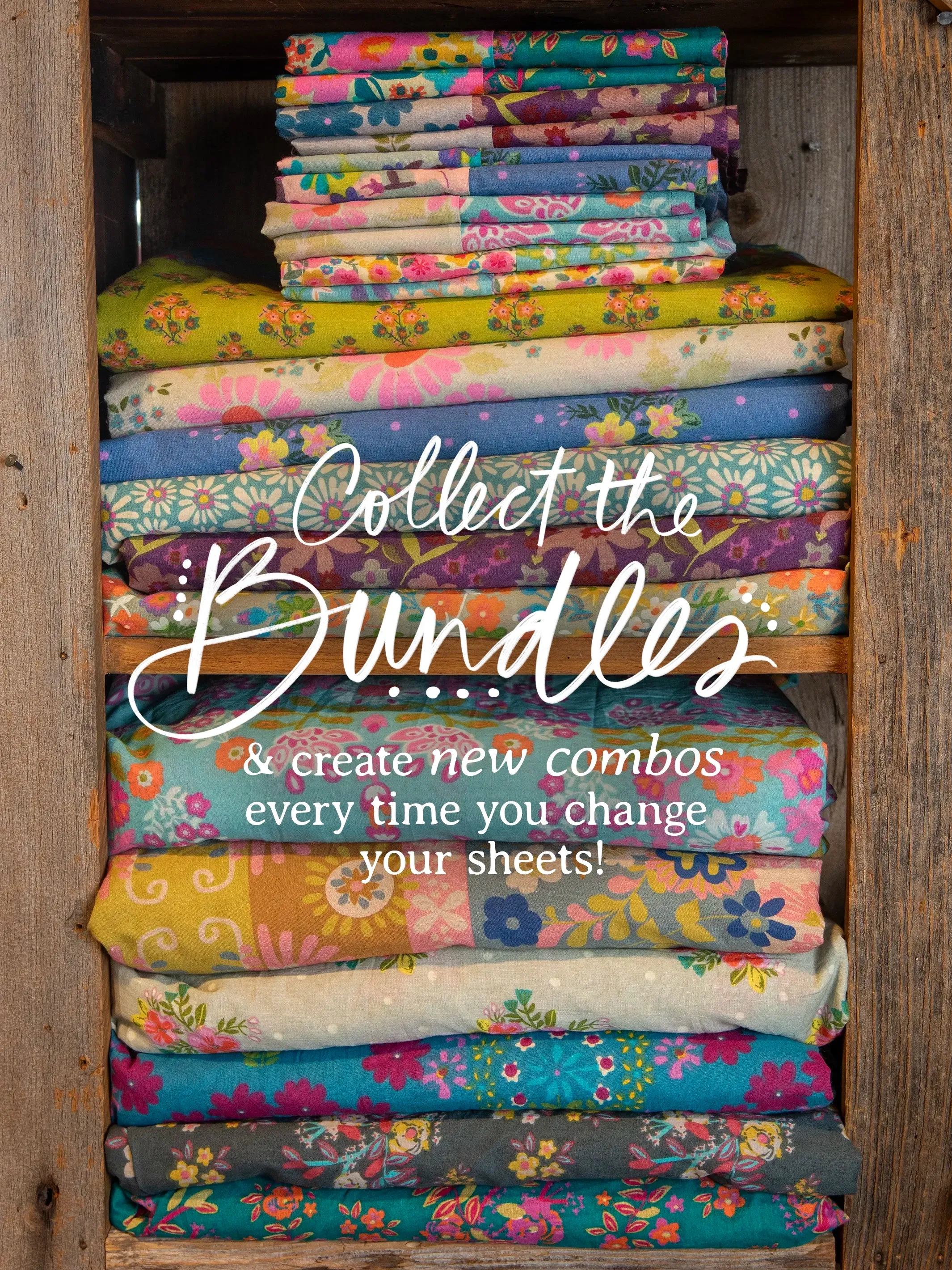 Mix & Match Cotton Sheet Bundle - Meadow