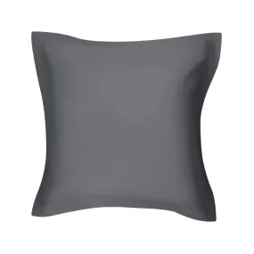 Odyssey Living Breathe Cotton Charcoal European Pillowcase