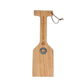 Ohio State Buckeyes - Hardwood BBQ Grill Scraper with Bottle Opener