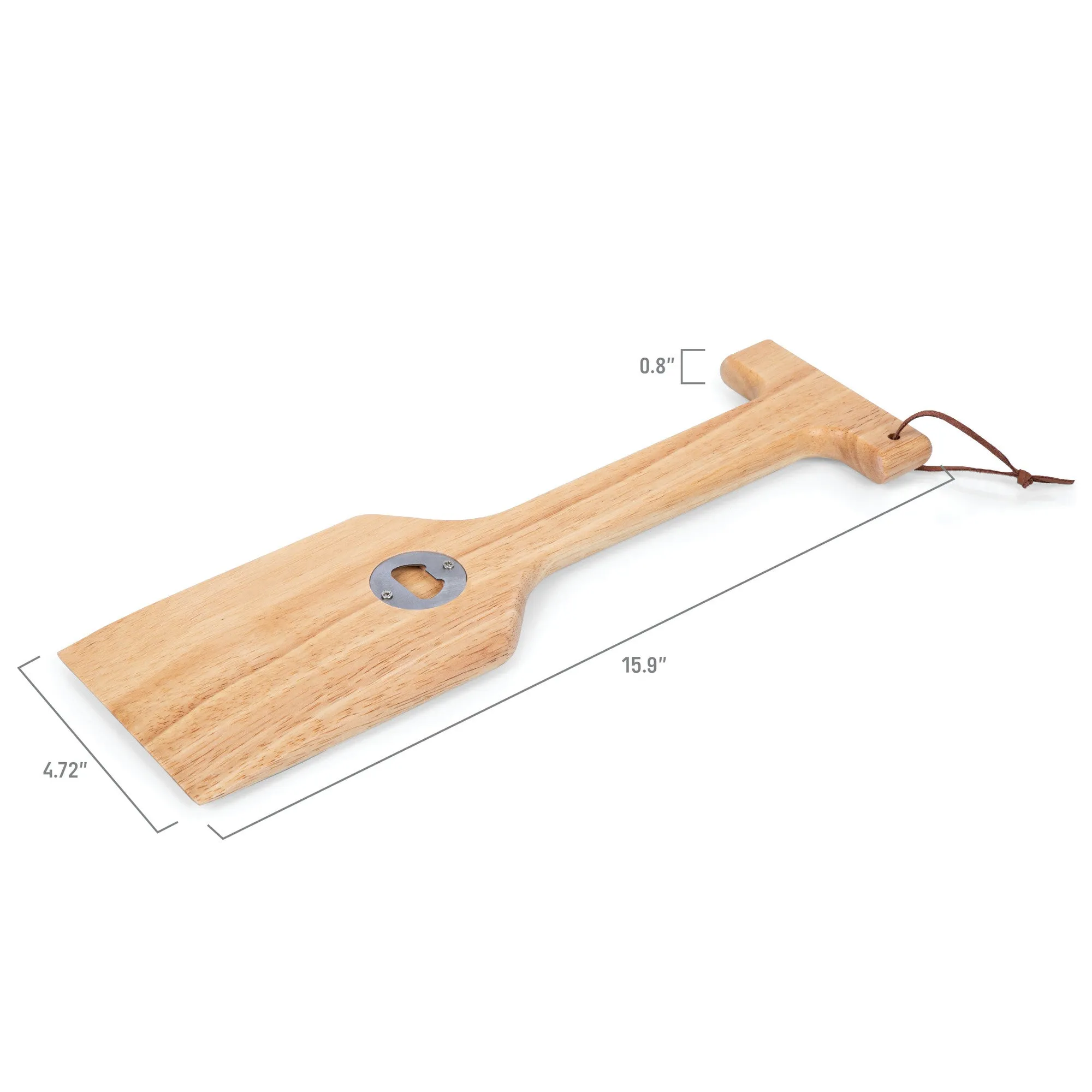 Ohio State Buckeyes - Hardwood BBQ Grill Scraper with Bottle Opener