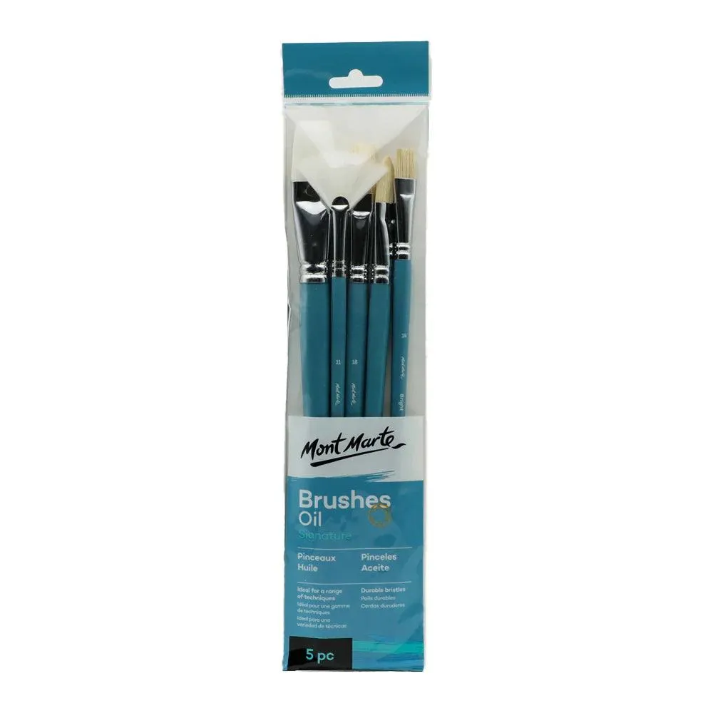 Oil Brushes Signature 5pc - Mont Marte