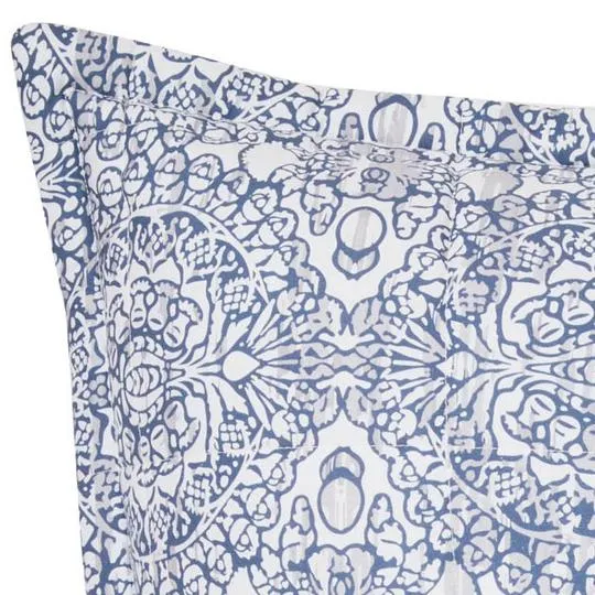 Olani Blue European Pillowcase by Private Collection