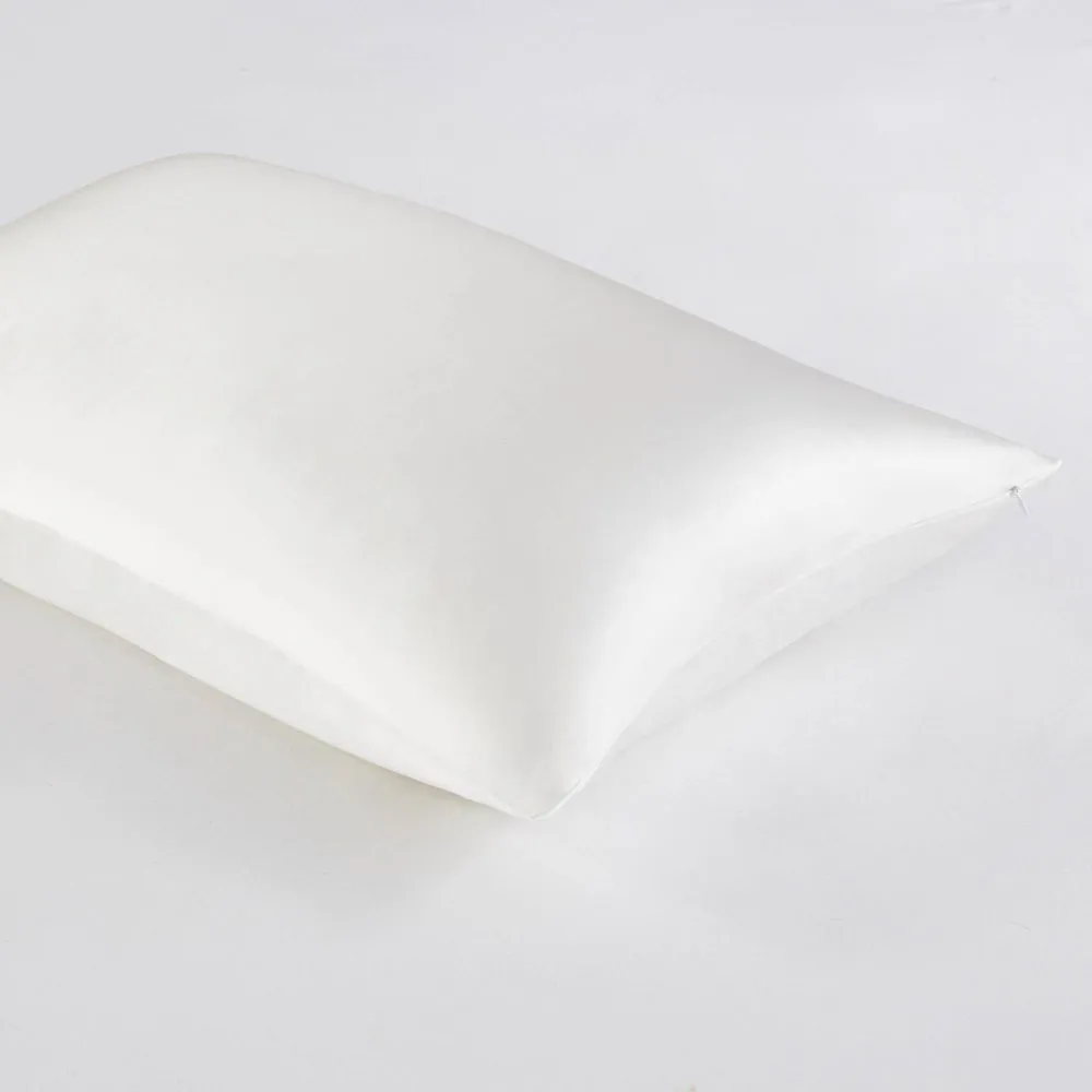 Open Box - Queen Mulberry 100% Silk Pillowcase White