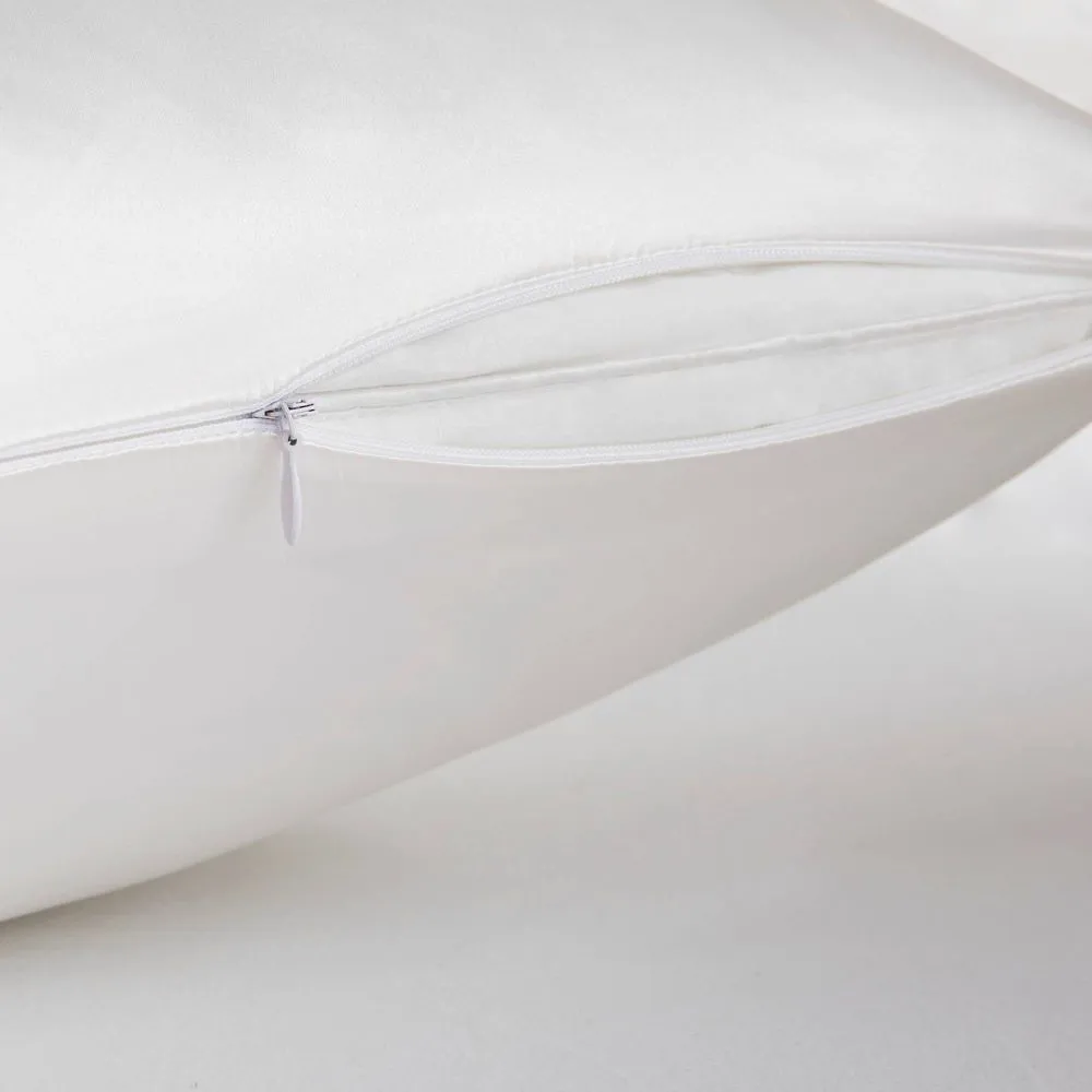 Open Box - Queen Mulberry 100% Silk Pillowcase White