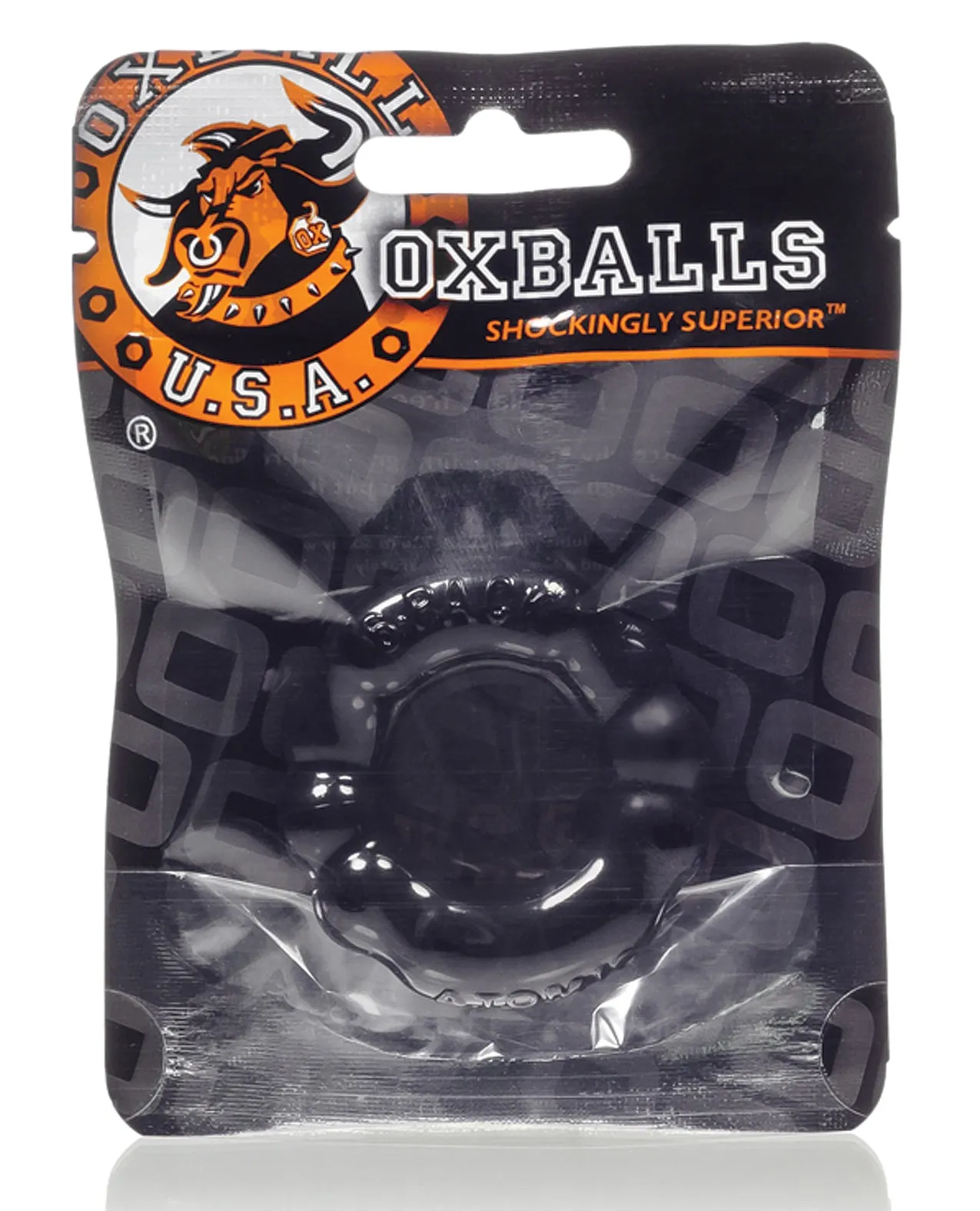 Oxballs Atomic Jock 6-Pack Shaped Cocking - Black