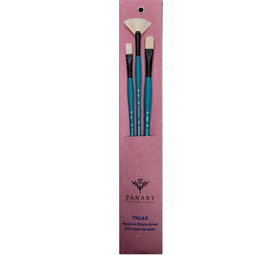 PANART VEGAN SYNTHETIC BRISTLE LH BRUSH R-10 F-4,8,10 FB-12 AG-8,12