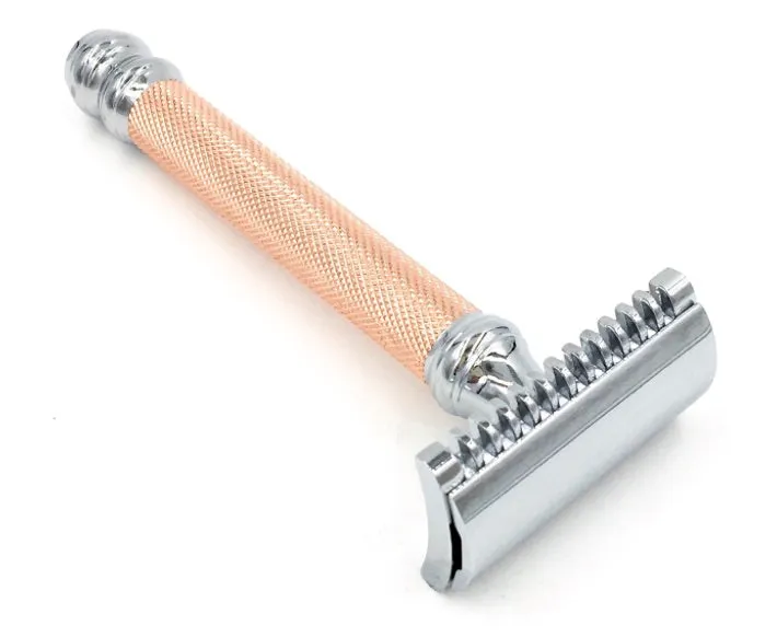 Parker 63c Open Comb, Rose Gold Safety Razor