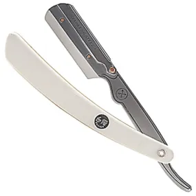 Parker - SRW White Stainless Steel Clip Type Shavette Straight Razor