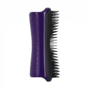 PET TEEZER DE-SHEDDING AND DOG GROOMING BRUSH PURPLE/BLACK