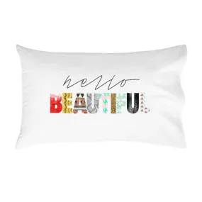 "Hello Beautiful" Couple Pillowcase