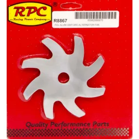 Racing Power Aluminum Alternator Fan Polished - Most GM-Delco/Ford Alternators