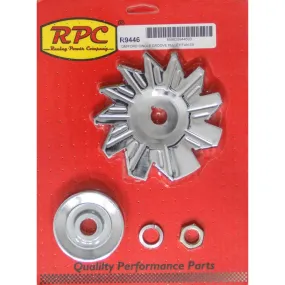 Racing Power V-Belt Alternator Pulley/Fan 1 Groove 2-5/8" Diameter 5/8" Shaft - Steel