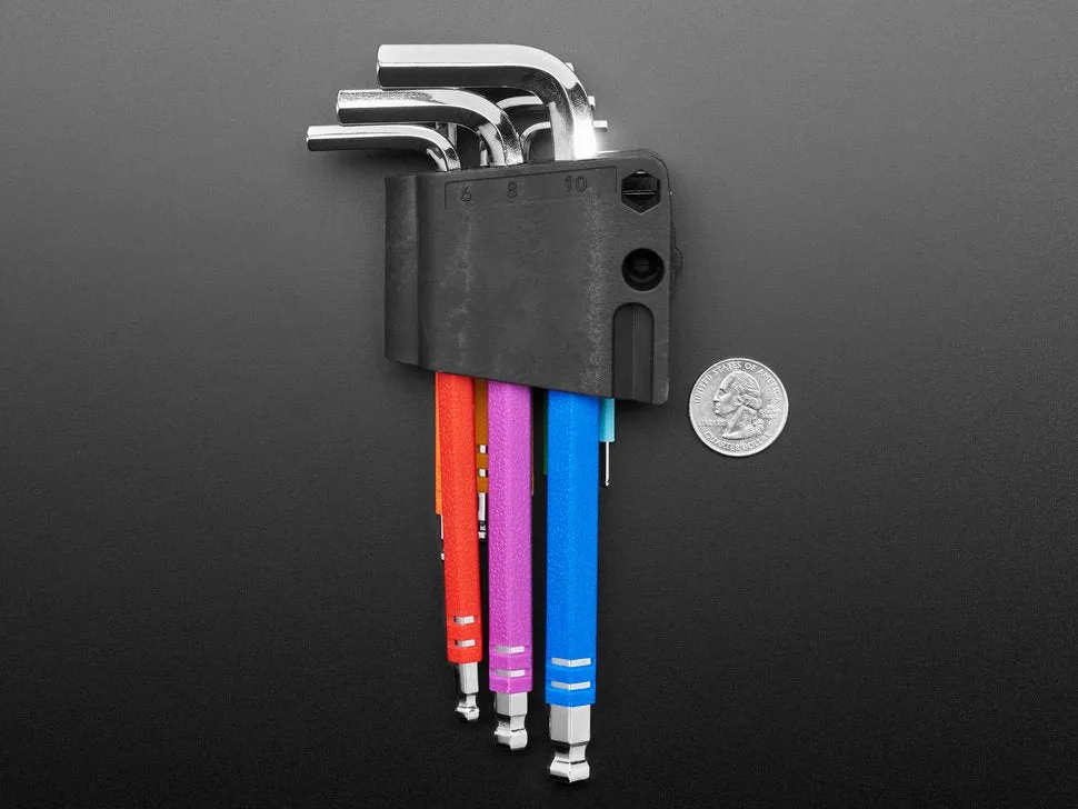 Rainbow Allen Wrench / Hex Key Set - Metric 9 Piece