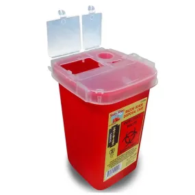 Razor blades disposal sharps container