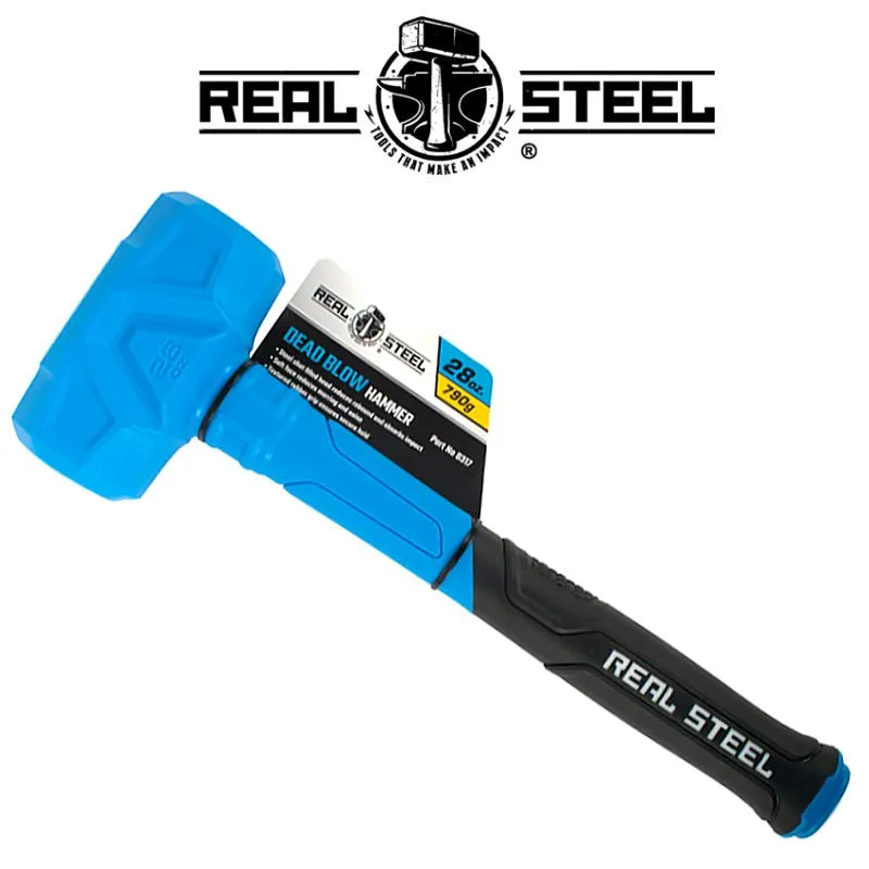 REAL STEEL HAMMER DEAD BLOW 800G 28OZ GRAPH. HANDLE REAL STEEL RSH0317