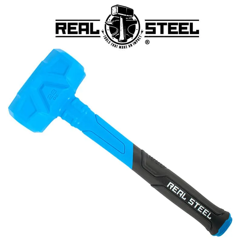 REAL STEEL HAMMER DEAD BLOW 800G 28OZ GRAPH. HANDLE REAL STEEL RSH0317