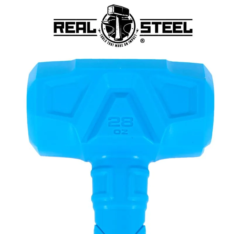 REAL STEEL HAMMER DEAD BLOW 800G 28OZ GRAPH. HANDLE REAL STEEL RSH0317