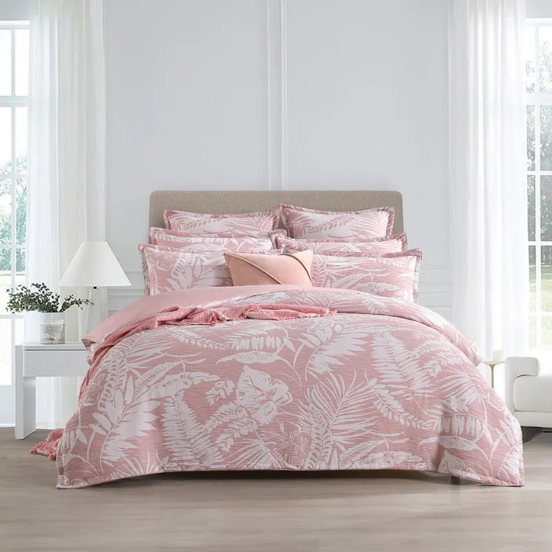 Renee Taylor Palm Tree Jacquard Clay European Pillowcase