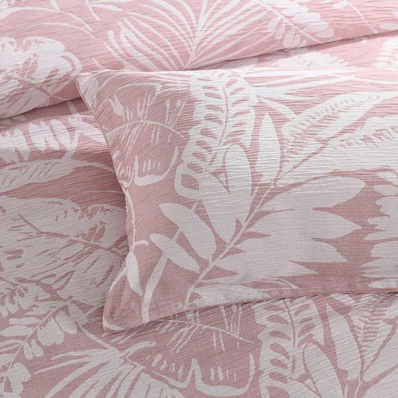 Renee Taylor Palm Tree Jacquard Clay European Pillowcase