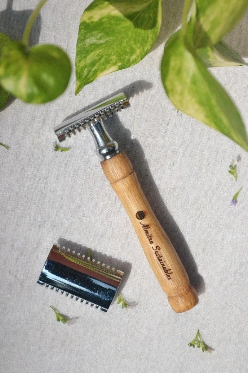 Reusable Bamboo Safety Razor - Double Edged