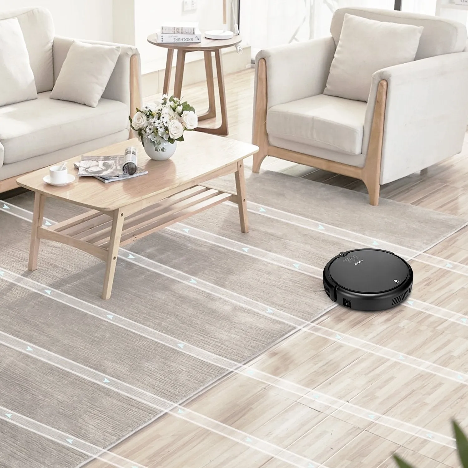 Robotic vacuum cleaner with automatic self charging