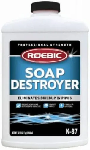 Roebic K-87SD-Q4 32 oz Professional Strength Soap Destroyer Digester Drain & Septic Tank Cleaner - Quantity of 6